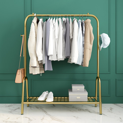 晾衣架落地折叠室内单杆式