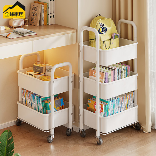 免安装折叠书架置物架零食全碳钢