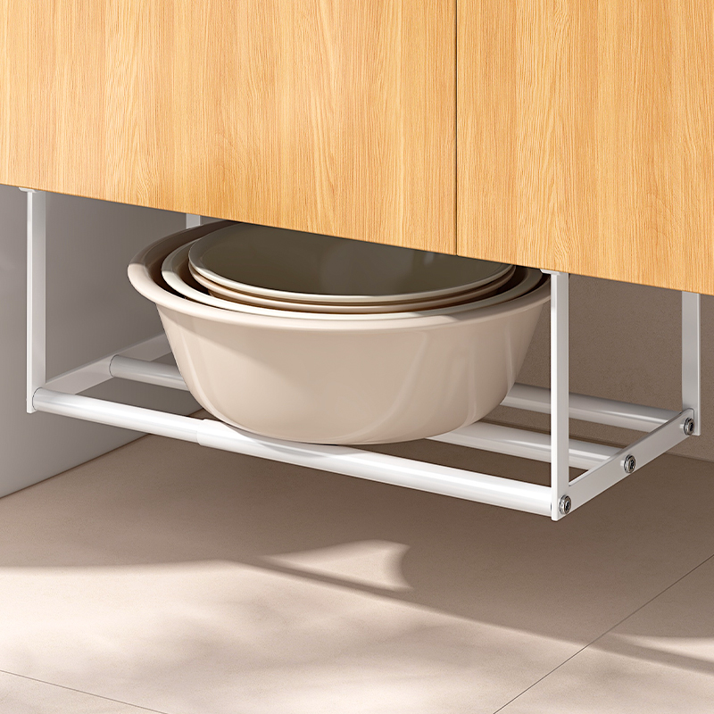 可伸縮浴室柜下盆架衛生間
