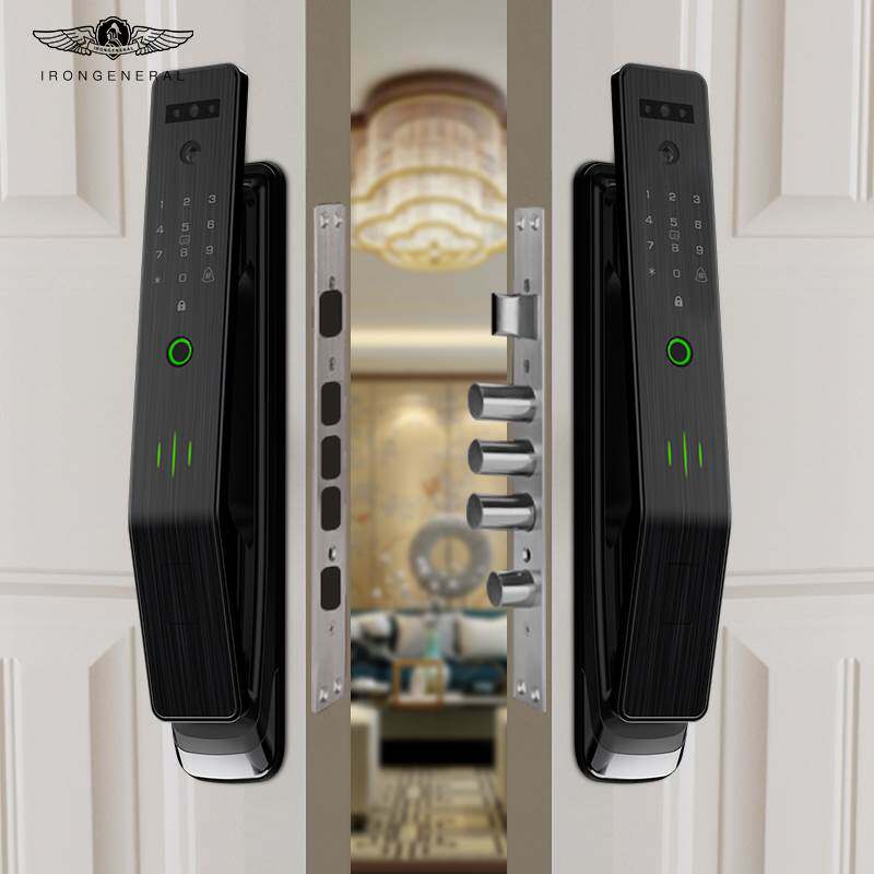 铁将军 刷脸门锁3d人脸识别指纹锁 入户门防盗别墅双开门密码锁