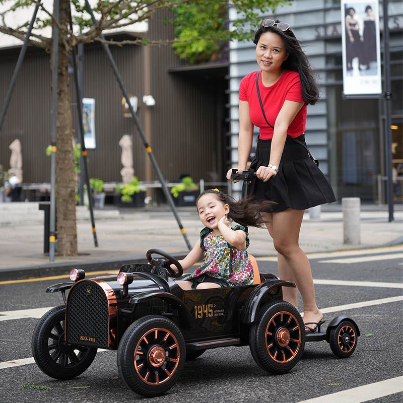 贝多奇亲子儿童电动车汽车遥控四轮可站大人女宝宝玩具车可坐童车-封面