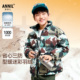 三防蓄热 安奈儿童装 男童短款 羽绒服2024冬新款 迷彩保暖拼接色