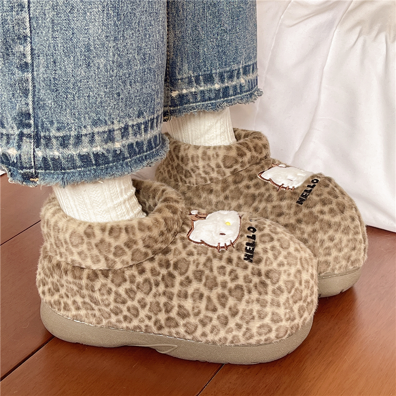 加绒加厚保暖全包棉鞋女冬季外穿