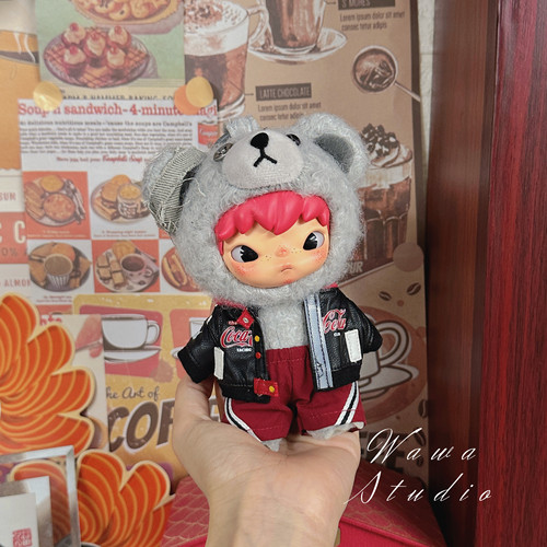 仅娃衣)小野公路日志可爱娃搪毛绒公仔棕系换装娃衣可爱英伦着替