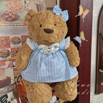 28cm巴塞罗熊16cm衣服毛绒玩偶衣服36cm小熊娃衣47cm泰迪熊娃衣