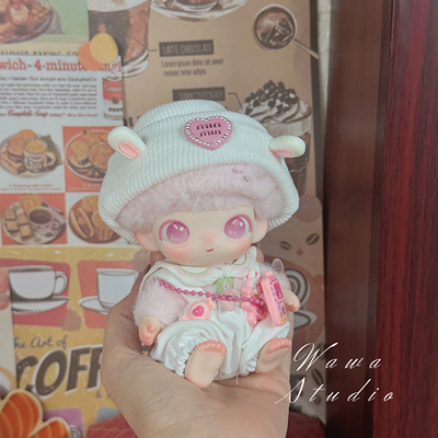 dimoo新生日记娃衣可爱宝宝服新款盲盒着替换装娃衣哭娃10cm棉花