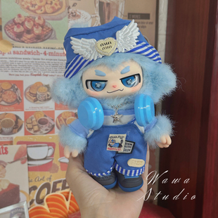 小嗷娃衣套装王一博同款可爱炫酷衣服耳机背带裤越野青私有海临界