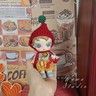 仅娃衣babymolly积极入冬可爱搪胶毛绒衣服套装格子ob11裙子茉莉