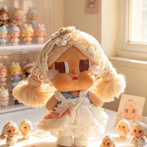 哭娃CRYBABYvacation系列搪胶毛绒吊卡甜在一起娃衣crybaby衣服