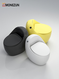 摩至恩尊开心蛋马桶大管道静音虹吸式大冲力创意无唇边防臭座便器