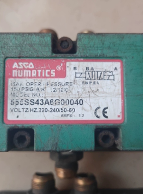 ASCO Numatics 电磁阀 555SS43A6G00040