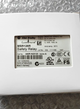 AB罗克韦尔安全继电器440R-N23123 MSR126R