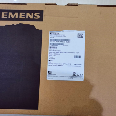 SIEMENS西门子6SL3220-1YD22-0UB0  G120XA风机水泵型变频器5.5kW