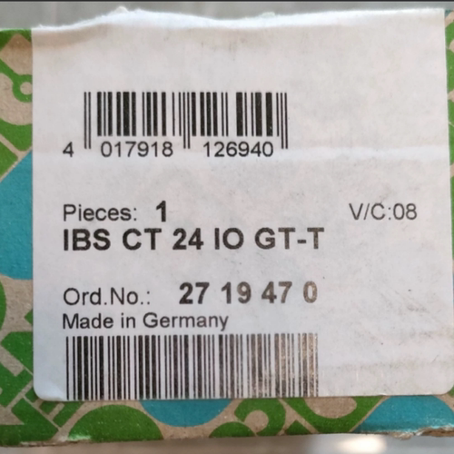 菲尼克斯Phoenix Contact IBS CT 24 IO GT-T模块 订货号2719470