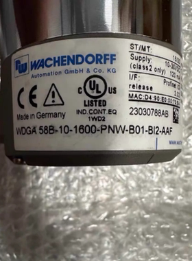WACHENDORFF沃申道夫编码器WDGI 58A-06-100-AB-H24-SC4-AAC