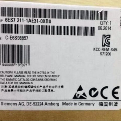 西门子S7-1200 CPU模块 6ES7211-1AE31-0XB0 6ES7241-1CH31-0XB0