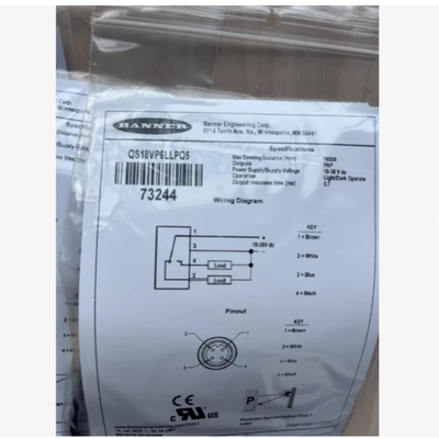 BANNER邦纳光电传感器QS18VP6LLPQ5