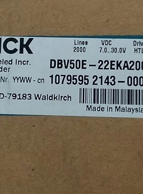 西克SICK增量编码器DBV50E-22EKA2000