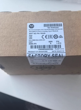AB Micro800 8点模拟输入模块2085-IF8，序列号A，软件版本1.012