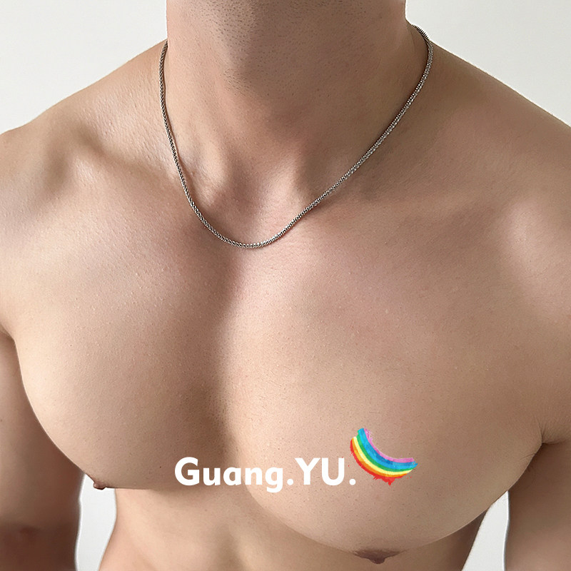 GuangYu满天星闪烁银色项链小众图片