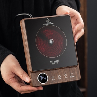 可烧水加热杯垫小型迷你电陶炉煮茶炉可调温不挑壶家用温茶器套装