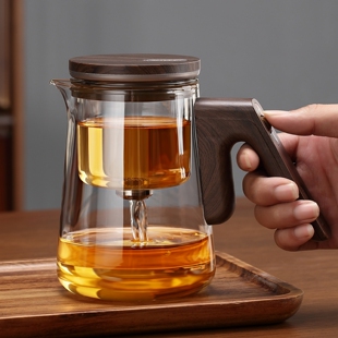 耐热玻璃飘逸杯全玻璃内胆泡茶壶茶水分离过滤泡茶杯功夫茶具套装