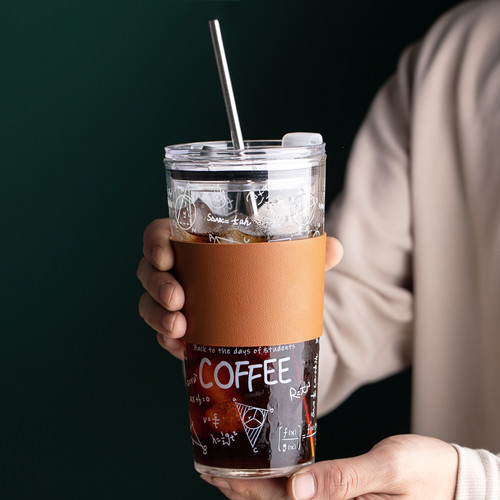 吸管杯大号水杯女生夏季冷泡茶杯