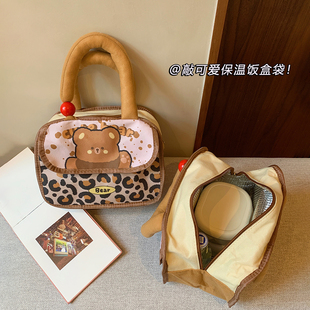 加厚铝箔保温包双层大容量手提袋子午餐包饭盒上班族早餐盒便当袋