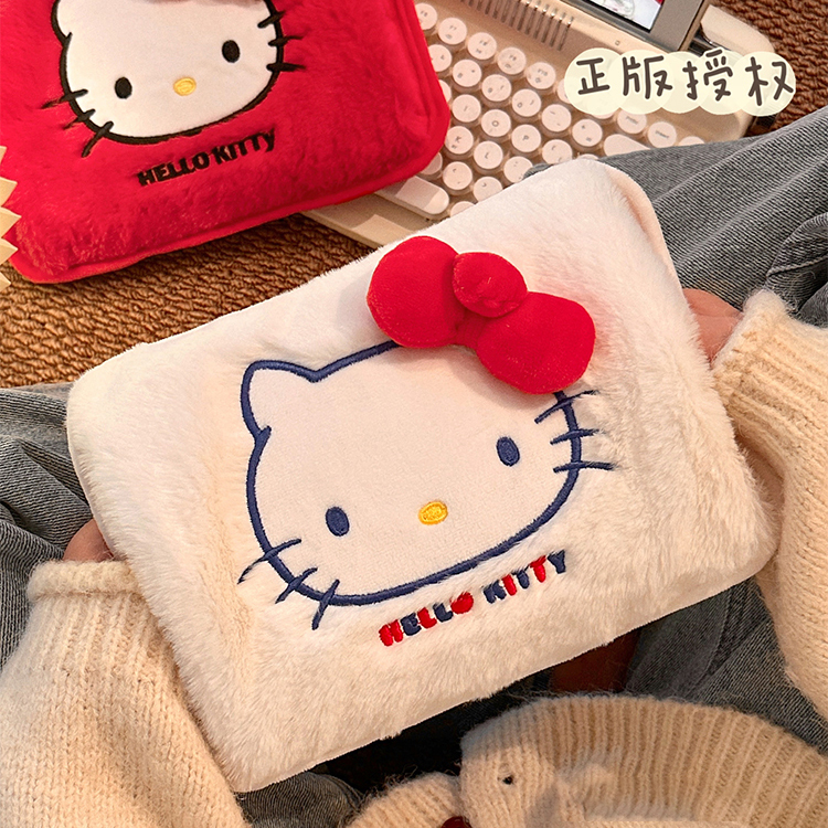 可爱毛绒kt暖水袋免注水充电防爆热水袋持温暖宝宝保暖神器暖手宝