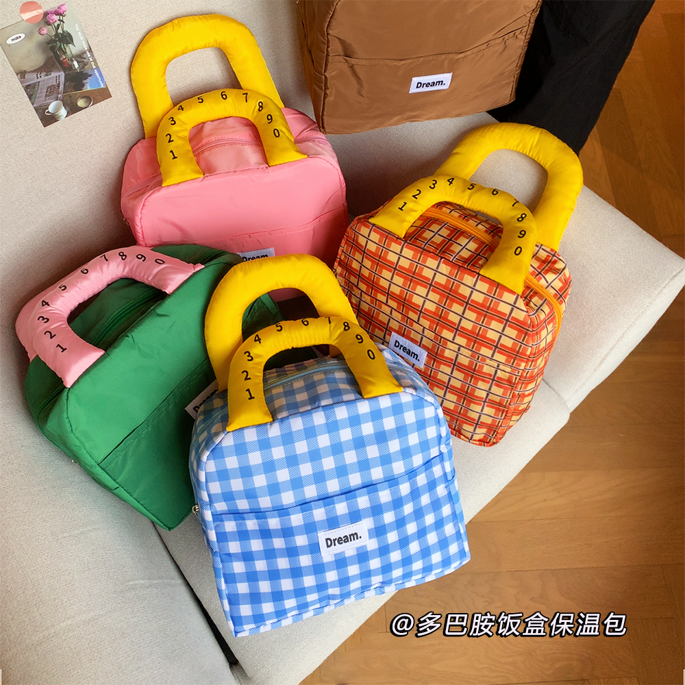 多巴胺大容量加厚保温包手提便当包上班族保温饭盒袋学生午餐包,收纳整理,保温包,淘宝优惠券,粉丝福利购,淘宝优惠卷