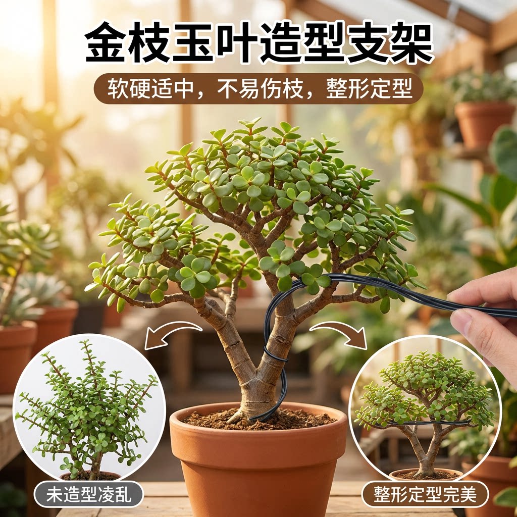 金枝玉叶孔雀花造型支架可定型图片