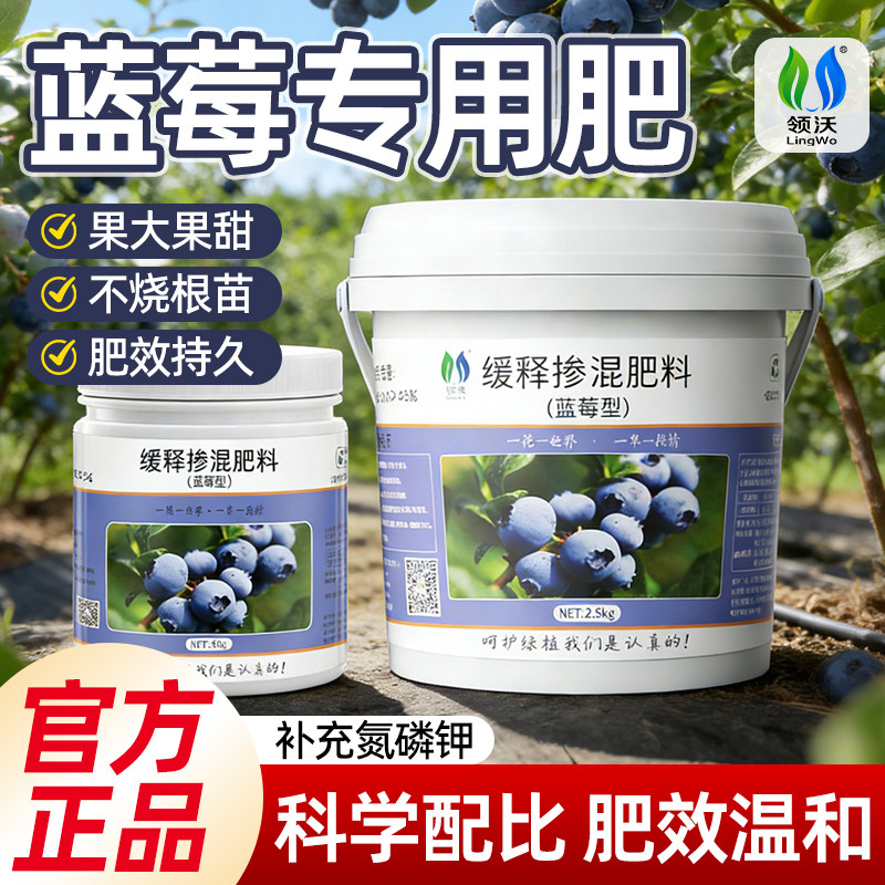 蓝莓专用肥缓释肥颗粒氮磷钾长效蓝莓树盆栽复合植物家用官方正品