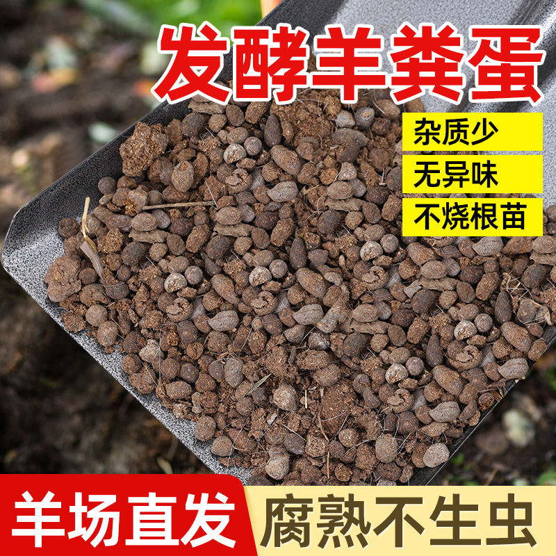 羊粪蛋颗粒发酵有机肥花卉蔬菜肥