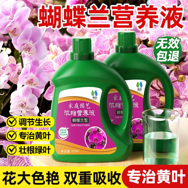 蝴蝶兰专用营养液肥料家用室内外花卉绿植通用型液体肥花肥治黄叶