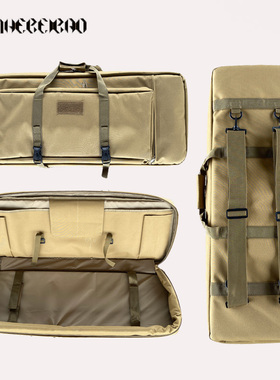 双层背包战术装备包大容量双肩户外CS野战长下场收纳包钓鱼渔具包