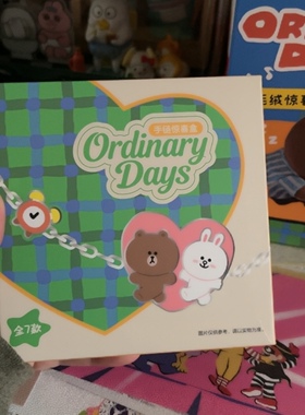 全新九木杂物社linefriends快闪又活一天手链惊喜盒自在日布朗熊