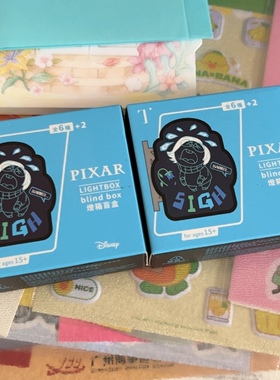 全新港澳711便利店迪士尼皮克斯盲盒灯箱冰箱贴可爱卡通动漫周边