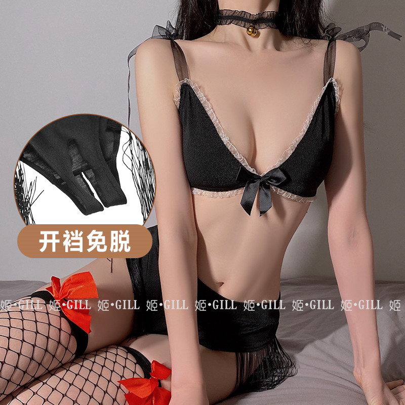 做你的猫显瘦内衣女性火辣绑带