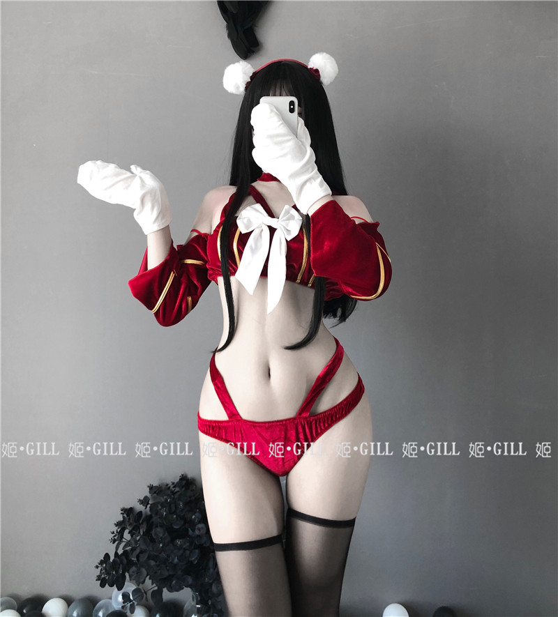 gill你的猫咪金丝绒猫女郎裹胸