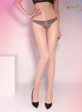 姬GILL珞樱二代超薄极光神裤腰丝高密油光性感亮中高腰丝袜连裤袜