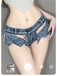 姬GILL 2023性感牛仔比基尼bikini度假海边温泉韩国性感分体套装