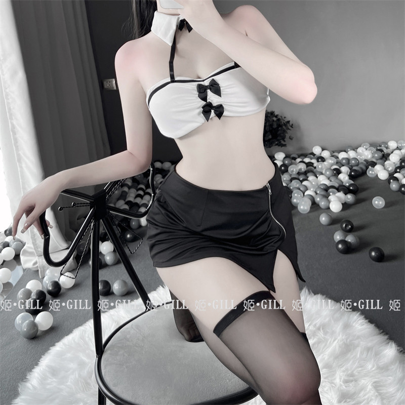 姬GILL：新款显瘦内衣白领秘书OL制服显瘦角色扮演夜店演出服黑丝