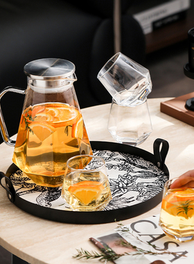 漫时光法式格调杯具套装家用客厅新居乔迁玻璃水杯高级感杯子一套