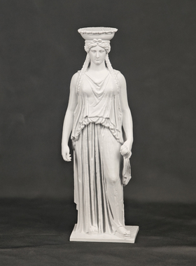 希腊神庙女像柱3D打印雕塑居家装饰桌面酒柜摆件美术绘画摄影道具