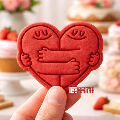 情人节爱心抱抱饼干模具