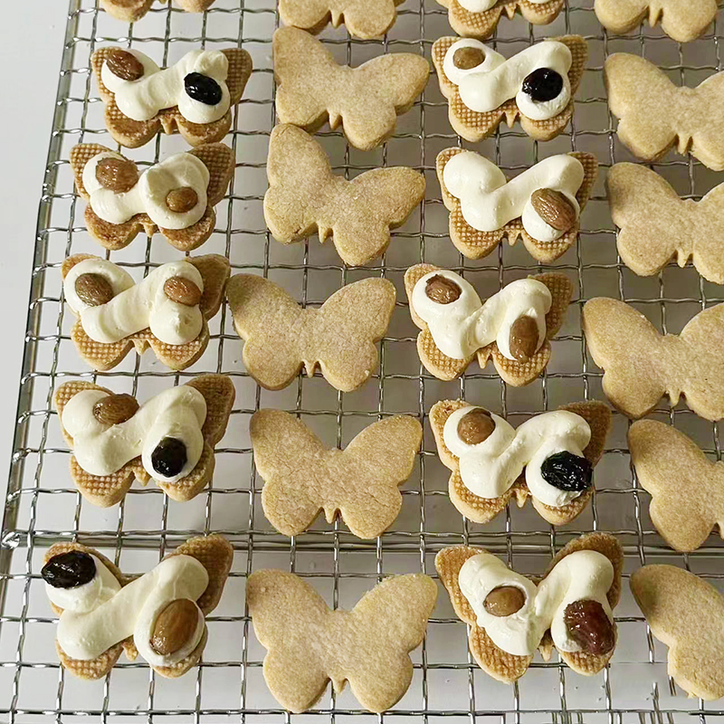 蝴蝶曲奇饼干外切模具大小蝴蝶夹心饼干磨具馒头翻糖diy烘焙工具