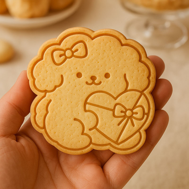 生日狗饼干模具卡通小动物狗狗生日礼物黄油曲奇按压式烘焙工具磨