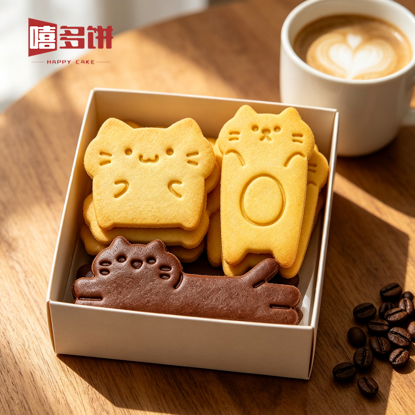 可爱小猫咪卡通饼干模具黄油曲奇3d立体diy黏土咖啡渣压模工具