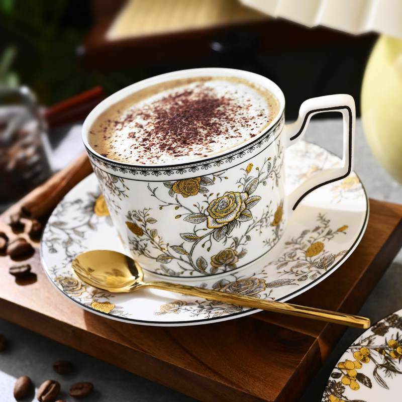 第五味骨瓷咖啡杯子高档精致