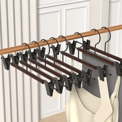 实木裤架夹子裤子木质家用无痕